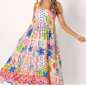 Paper Heart Mercedes Print Dress